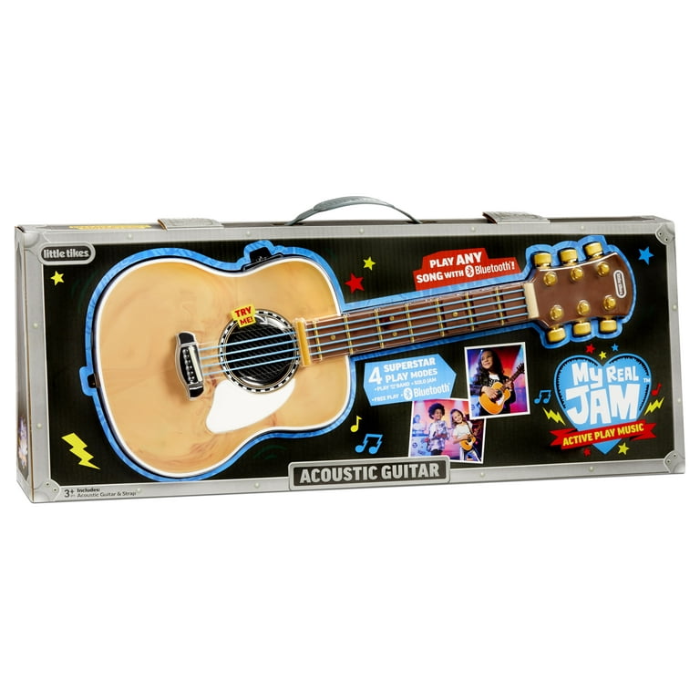 Guitare électrique My Real JamMC, guitare-jouet avec étui et sangle, 4  modes de jeu et connectivité BluetoothMD – pour les enfants de 3 ans et + 