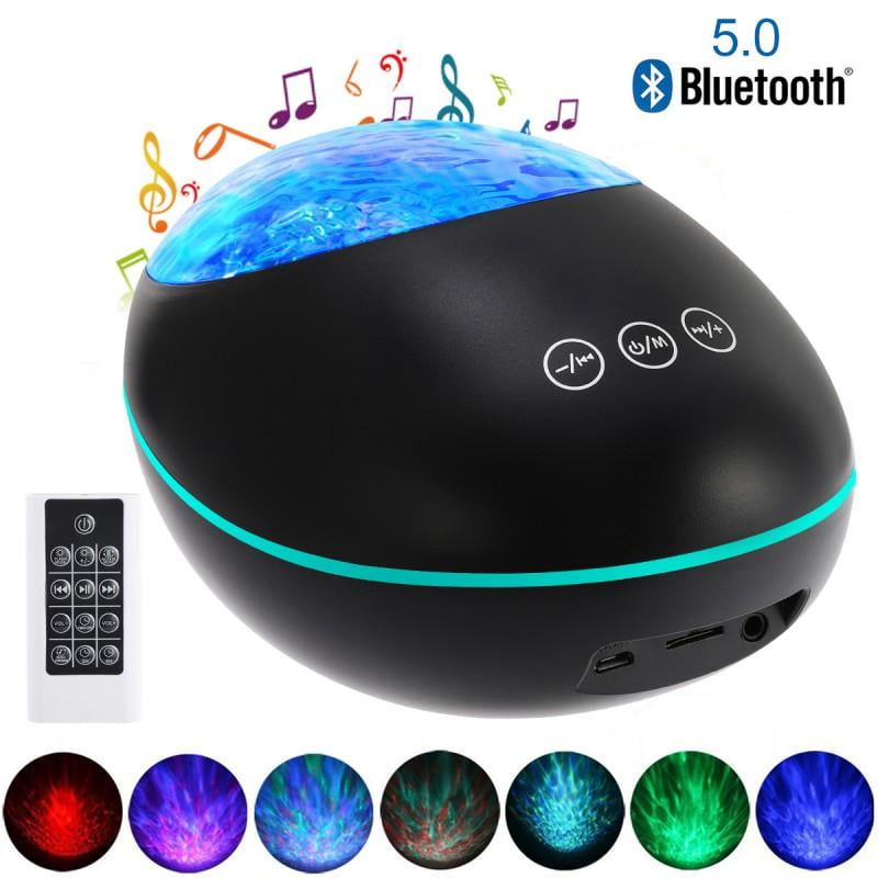 Axess SPBL1095 Bluetooth Crystal LED Wireless Speaker 8 Lighting Styles & Colors Rechargeable Battery & USB Charger Night Light Wireless Speaker AUX/TF Card Inputs Handsfree 