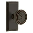 thumbnail image 4 of Grandeur Carsol_Psg_238 Carre Solid Brass Rose Passage Door Knob Set - Brass, 4 of 6