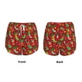 thumbnail image 5 of Xecao's X-mas and New Year for a double-layer running short for women, perfect for gym, tennis, and more, featuring a convenient pocket., 5 of 9