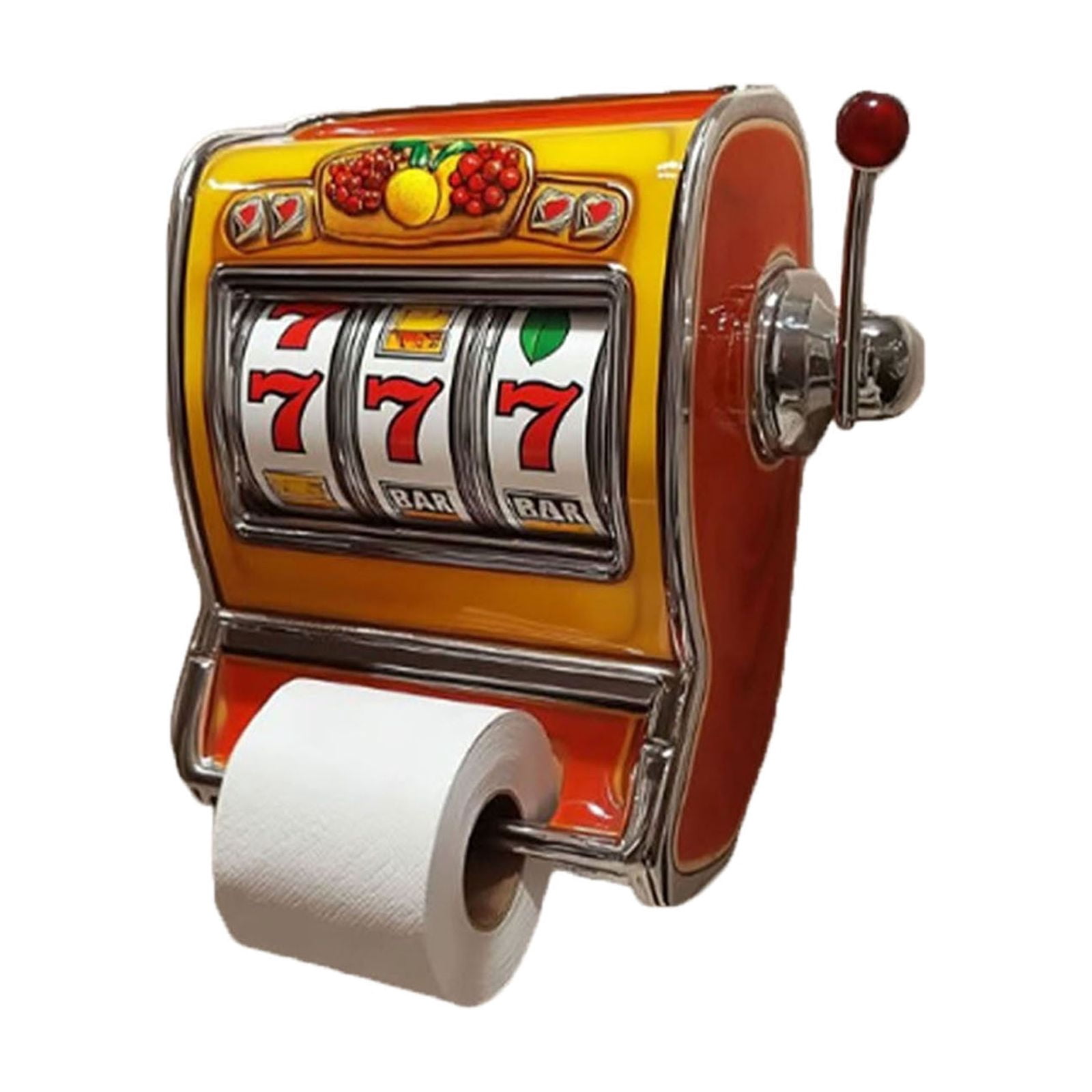 Novelty Vending Machine Shape Toilet Paper Holder - Wall Mounted Bathroom Tissue Dispenser & Storage Rack, Whimsical Funny Decor for Home, Housewarming Gift, Easy to Install