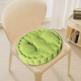 thumbnail image 4 of Cinvoph 14" Thickened Solid Color Chair Cushions for Dining Chairs Corduroy Seat Cushion with Ties, Soft Textured Washable Seat Pad, Cozy for Kitchen Home Office Use, Green, 4 of 6