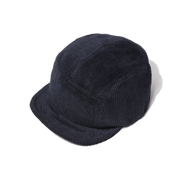 Gorra de pana de estilo retro de calle con parte superior blanda de cinco hojas y versión de alero corto para otoño e invierno