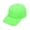 Green, variant on Baseball Cap Adjustable Size Outdoor Sports Unisex Bright Neon Solid Color Hat