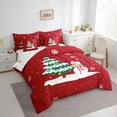 thumbnail image 3 of Castle Fairy Cartoon Snowman 7-Piece Bedding Comforter Set for Children,Christmas Tree King Bedding Sets,Festival Xmas Ultra Soft Bed Sheets,Ultra Soft Home Decor, 3 of 8