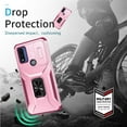 thumbnail image 4 of Funda para GANGXUN Motorola Moto G Play 2023 - Soporte metálico, Función magnética, Rosa, 4 of 5