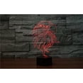 thumbnail image 2 of 3D Eagle Owl Night Light Touch Table Desk Optical Illusion L, 2 of 6