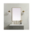 thumbnail image 2 of MR42436BR-Elegant Decor-Eternity - Metal Frame Rectangular Mirror In Modern Style-36 Inches Tall and 24 Inches Wide-Brass Finish, 2 of 10