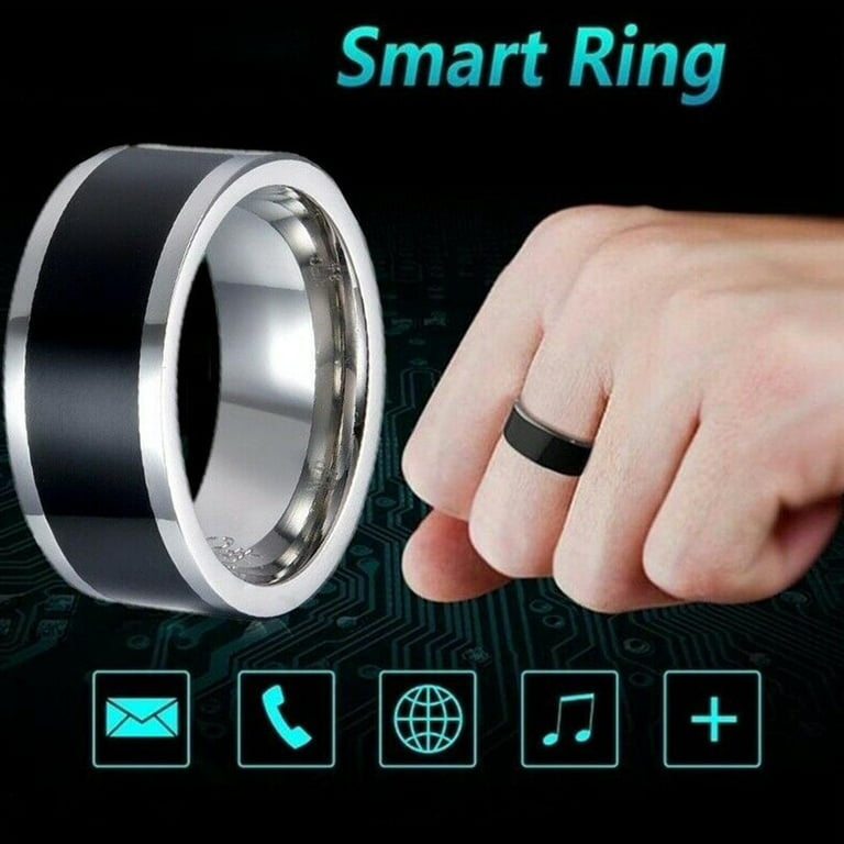 New Smart Ring Hot Sale Double Chip For Xiaomi Huawei Android Smartphone  Best Couple Gift Smart Digital Steel NFC Ring From 6,93 €