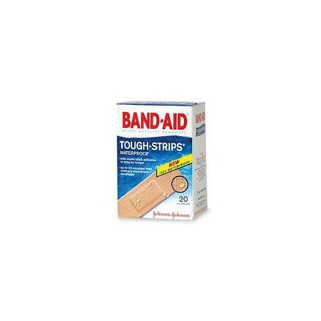JOHNSON & JOHNSON X 3 1/4'' BAND-AID Touch Strips Waterproof Bandages (20 Per Box) (Set of 5)