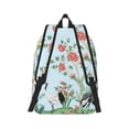 thumbnail image 3 of Balery Chinoiserie Floral Palm Tree Vintage Canvas Backpack for Men and Women - Large Capacity, Durable Travel Laptop Bag for School, Work, Hiking, and Outdoor Activities, 3 of 7