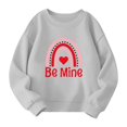 CCRFTGI Valentines Day Girls Sweatshirts 2025 Valentines Heart Printed