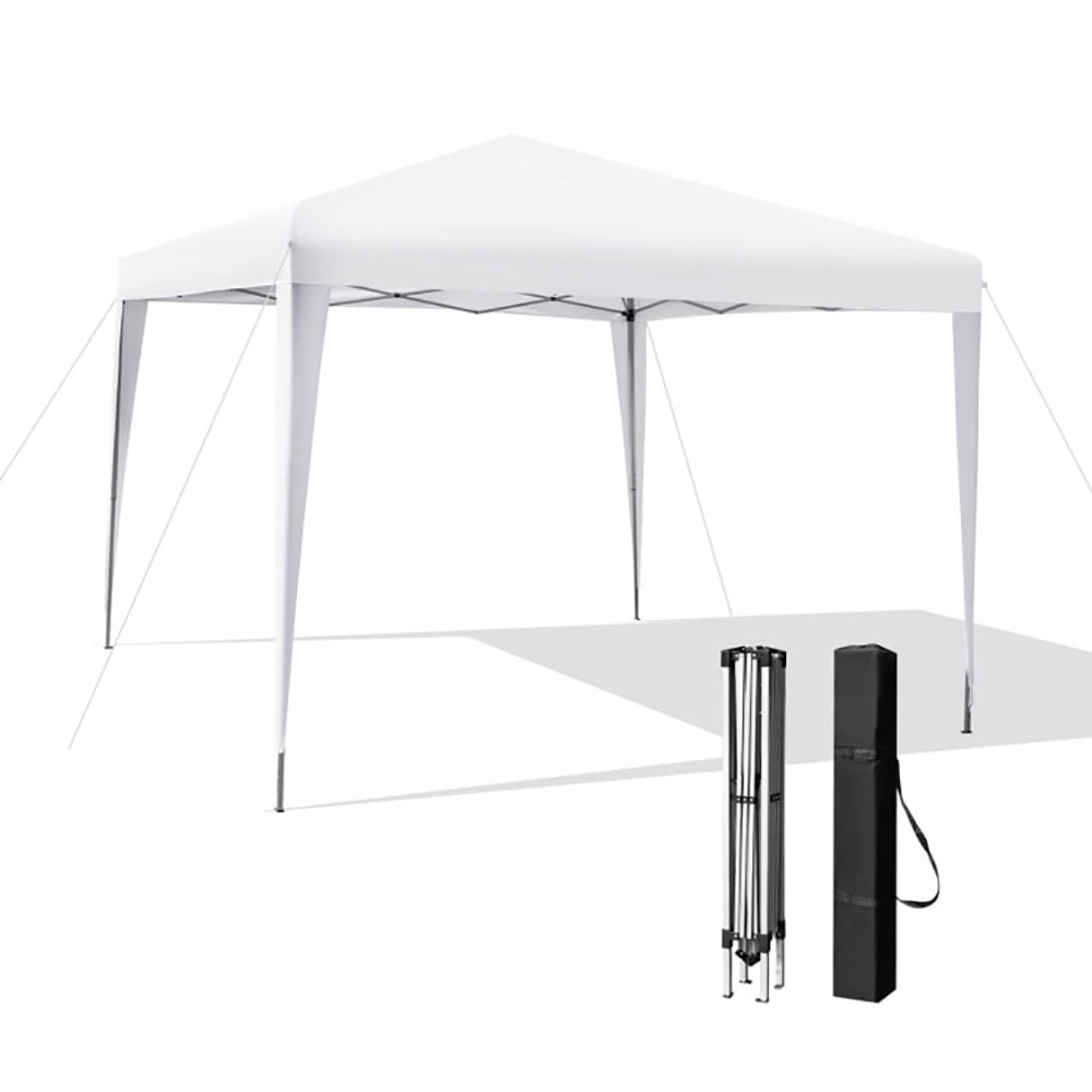 Aimee Lii 10 x 10 Feet Outdoor Pop-up Patio Canopy for Beach and Camp, Outdoor Patio Awnings for Party BBQ Events, White