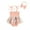 Apricot, variant on Aojekbee Baby Girls Summer Romper Dress Sleeveless Floral Embroidery Tulle Romper with Headband