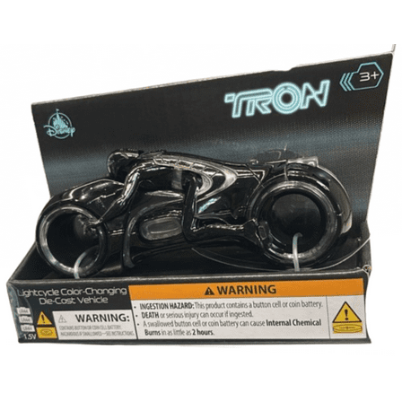 Disney Parks Tron Lightcycle Color-Changing Die-Cast Vehicle Toy New With Tag