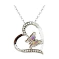 thumbnail image 3 of Collier Pendentif en Diamant Papillon d'Amour pour Femmes, Série d'Animaux, Bijoux, 3 of 9