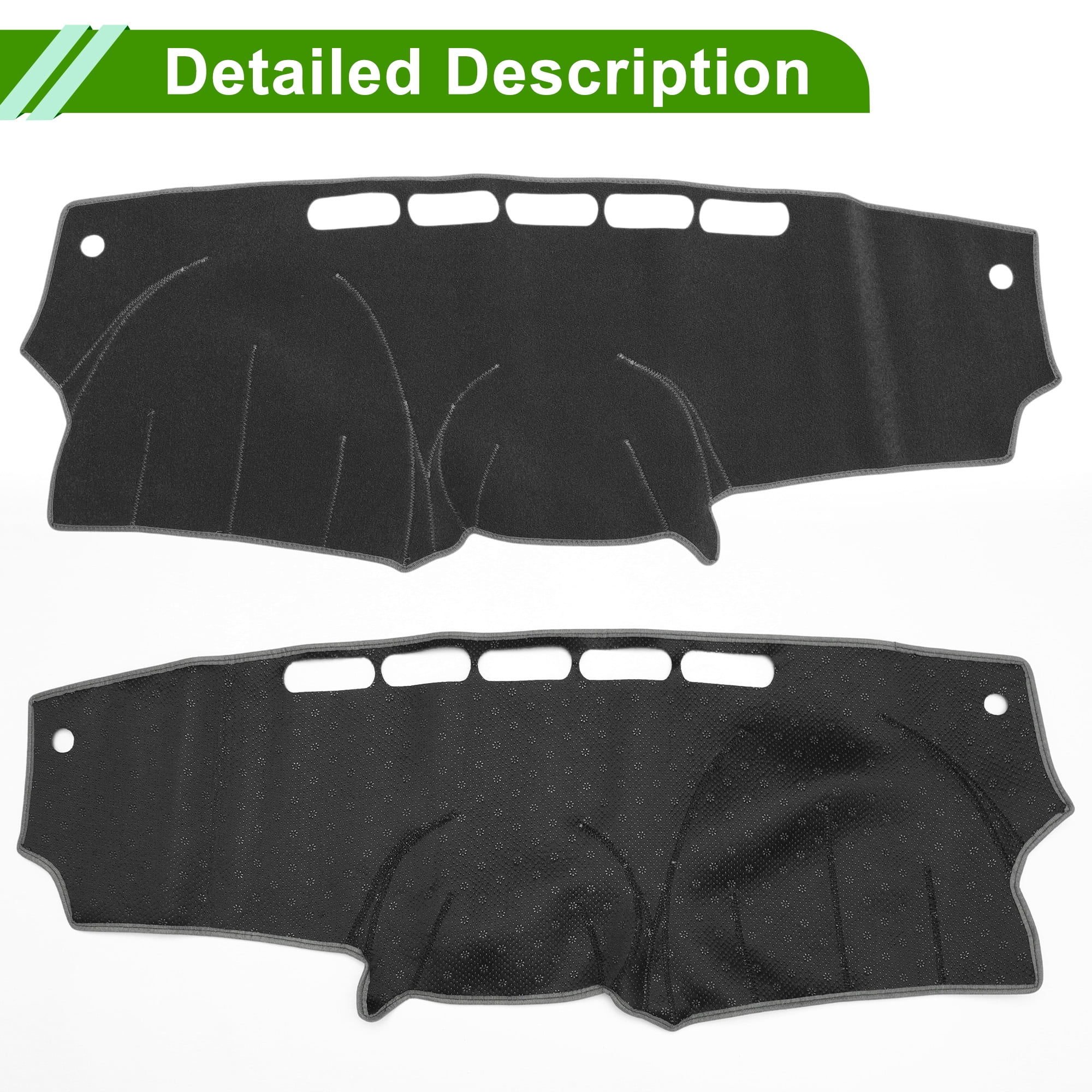 Unique Bargains Non-Slip Dash Cover for Nissan Versa 2012-2018 Black