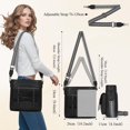 thumbnail image 2 of Bandolera RAINSMORE de piel impermeable para mujer, 2 of 6