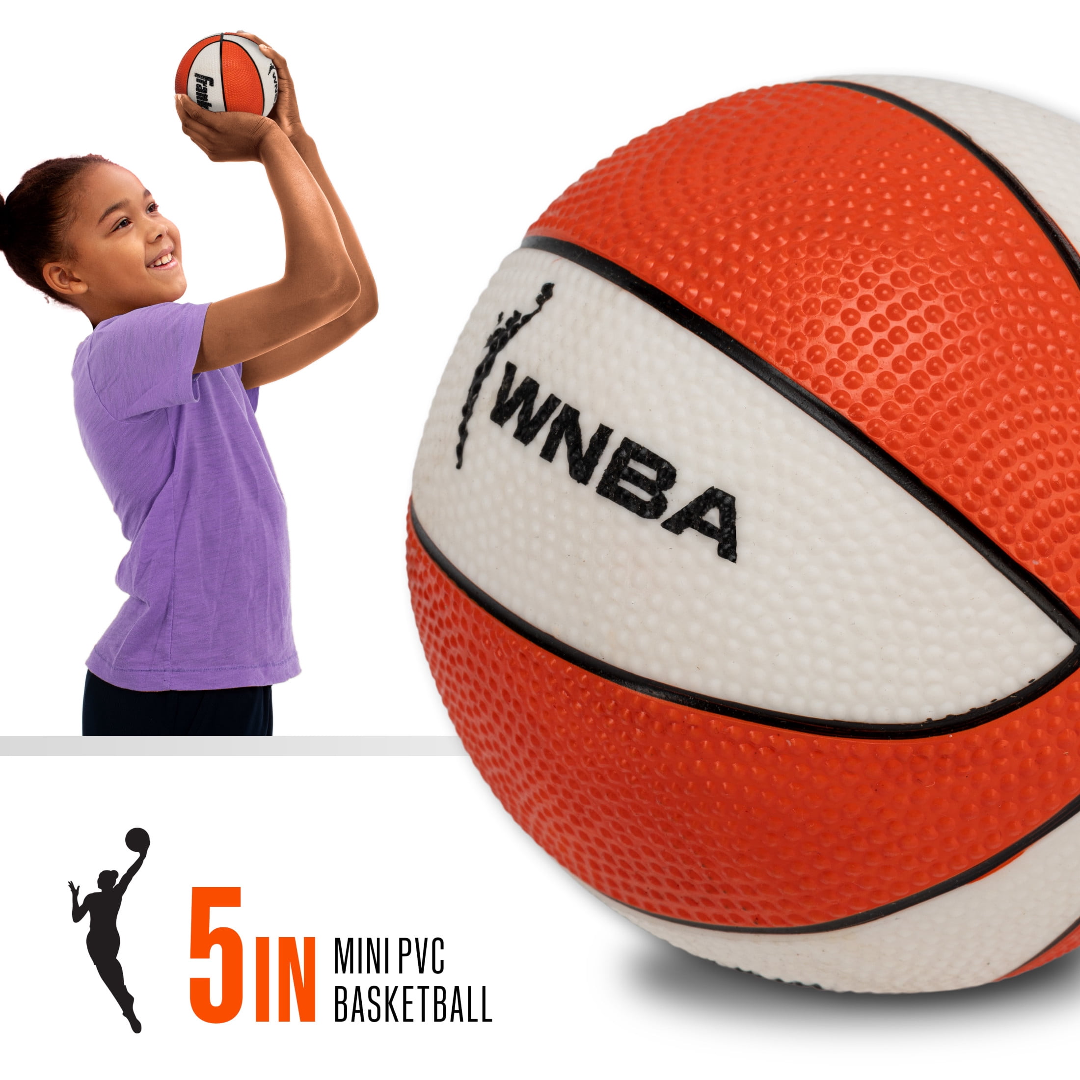 Franklin Sports WNBA Indiana Fever Over the Door Basketball Hoop - Kids Indoor Basketball Hoop with Mini Ball - WNBA Fan Shop Mini Hoop for Bedroom + Office