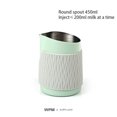 thumbnail image 3 of AIRFLOW y WPM café de marca compartida jarra de leche de 450 ml espumador para la leche taza inclinada accesorios de café, 3 of 5