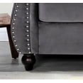 thumbnail image 4 of Uspridefurniture Fender 82.6'' Velvet Rolled Arm Sofa -Gray, 4 of 5