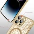 thumbnail image 2 of Magnetic for iPhone 14 Pro Max Case 6.7 inch 2022, Cute Pattern Luxury Cover [Support for Magsafe] Elegant Electroplating Camera Protection Screen Protector Phone Case for Girls Women -Gold, 2 of 11