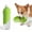 Green, variant on Water Bottle Attachment for Dogs, Portable Silicone Dog Drink Dispenser and Slip-On Pet Bowl for Walks, Travel and Hiking