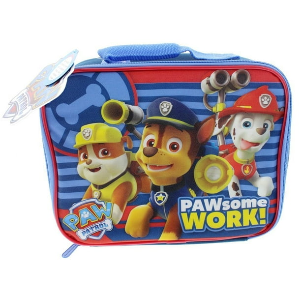 Lunch Bag - Paw Patrol - Chase Rubble and Marshall PAWsome Work! New PK27999SCBL - Walmart.com