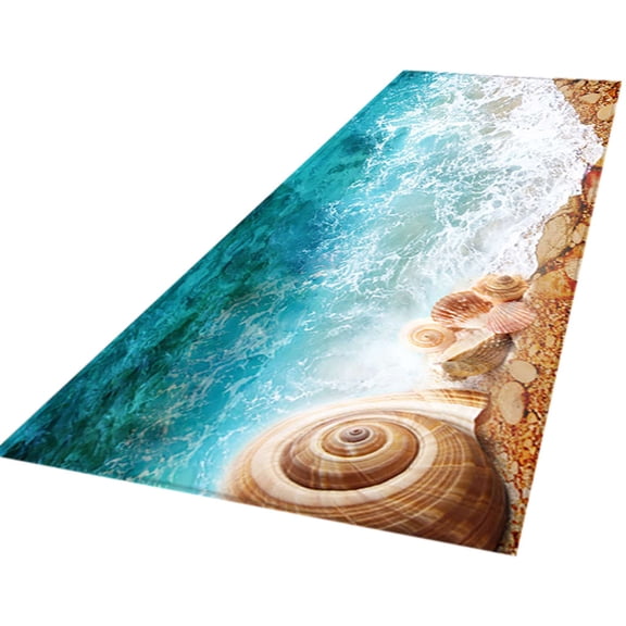 BIZHUA Rugs Kitchen Rug Non Skid Small Accent Throw Rugs for Entryway and Bedroom, 1X Carpet
