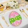 thumbnail image 6 of Qocolhg 10 Pcs Easter Colors Paper Plates, Easter Egg Shaped Disposable Plates Watercolor Easter Egg Dessert Dinner Plates for Easter Holiday Spring Birthday Party Supplies Table Decorations, 6 of 6