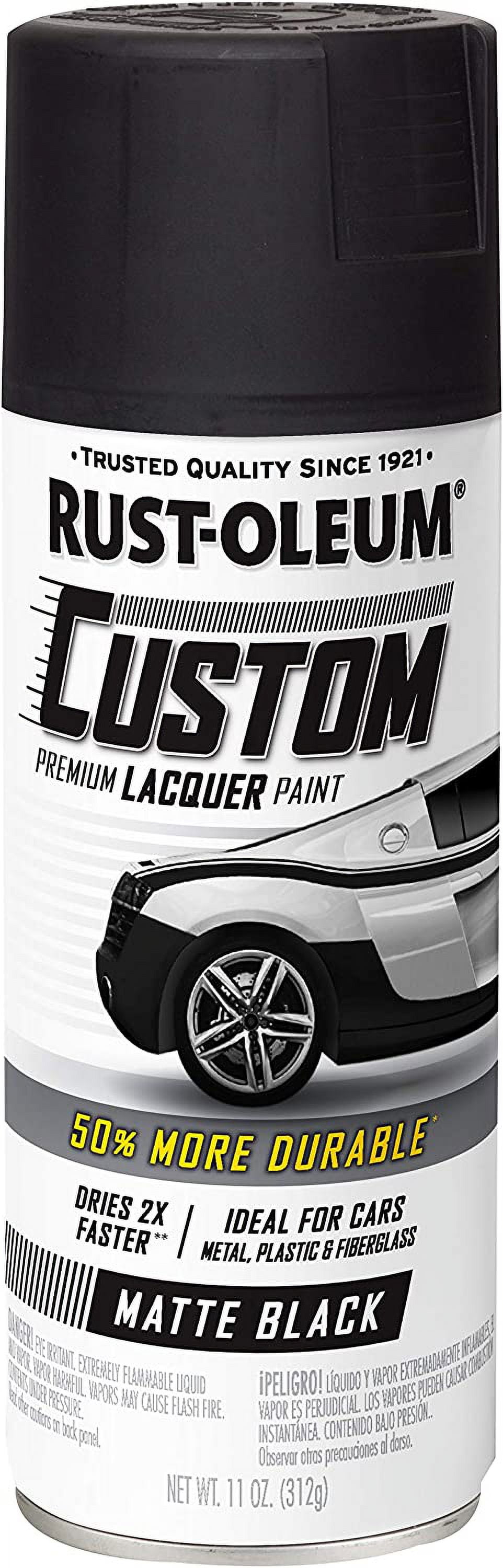 Rust-Oleum® Automotive Custom Matte Black Lacuer Spray Paint - 11