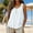 White, variant on Tank Tops for Women Crew Neck Summer Tunic Loose Fit Tank Tops for Women Cotton Linen Tops for Womens Navy,M