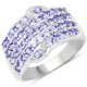 thumbnail image 1 of 1.58 Carat Genuine Tanzanite .925 Sterling Silver Ring QJ Model, 1 of 3