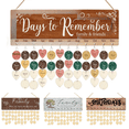 thumbnail image 1 of Calendario con lista de amigos, fiesta de cumpleaños, decoración de fiesta, colgante, pastoral, creativo, día de San Valentín, calendario hecho a mano, festival de la cosecha, 1 of 2