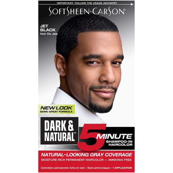 SoftSheen-Carson Dark and Natural 5 Minute Shampoo In Permanent Men's Hair Color, Dark Brown