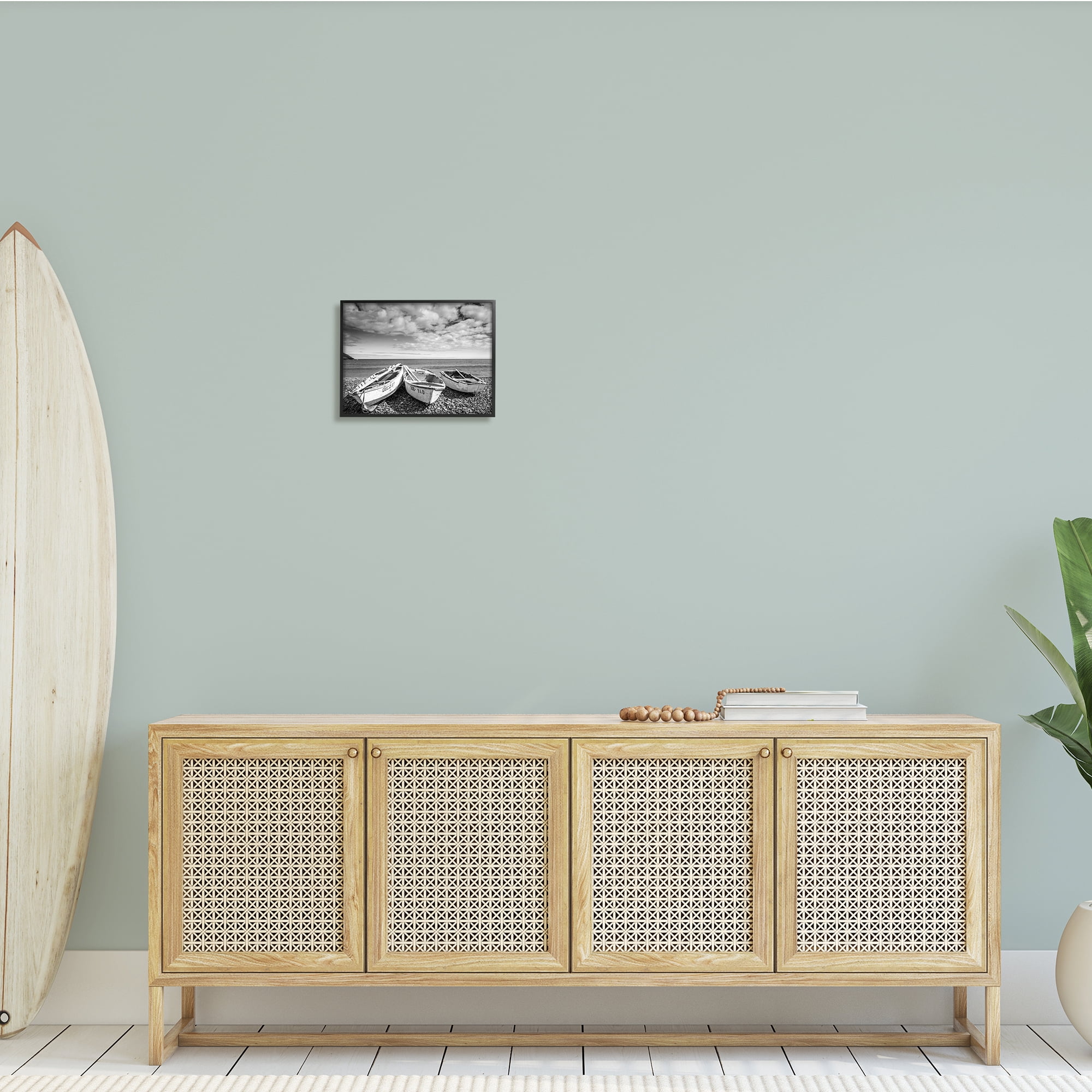 Stupell Indtries Vintage Rowboats on Rocky Beach Shore Nautical Photography,14 x 11,Design by Danita Delimont