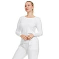thumbnail image 7 of HEAL+WEAR Women's Long Sleeve Underscrub Shirt Lightweight Stretch 4-Way Stretch Base Layer for Nurse Beauty Salon Workwear Clinical Scrubs Layering Tee, 7 of 7