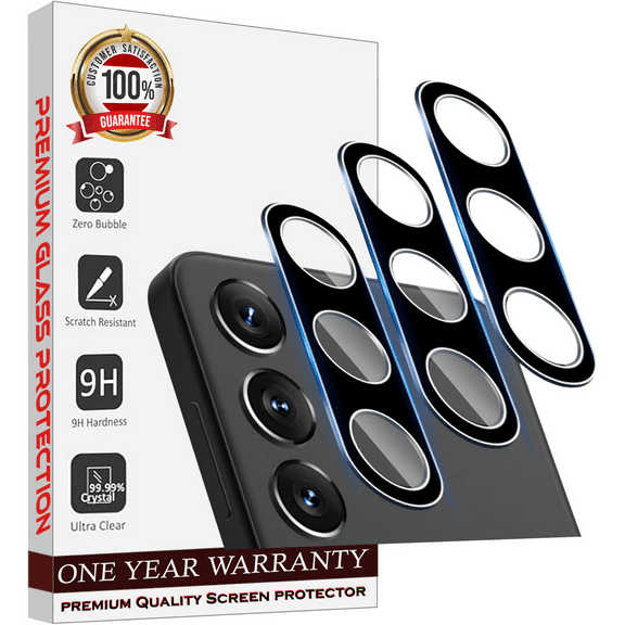 [ 3 Pack ] Entronix HD Camera Lens Protector for Galaxy S25 Plus, Anti-Glare Case Friendly