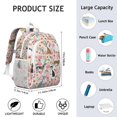 thumbnail image 6 of Chihuahua and Flower Florals Backpack for School,Cute School Bag,Schoolbag with Adjustable Shoulder Straps & Padded Back,15"x11.42"x5.5", 6 of 6