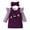 Purple, variant on Baby Girl Halloween Clothes Cute Ghost Pumpkin Design Ruffle Sleeve Bodysuit Romper + Sleeveless Tank Dress + Headband Outfit Set for Newborn Infant