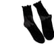 thumbnail image 4 of Calcetines Blancos con Borde en las Orejas para Mujer ENTASSER Calcetines de Longitud Media, 4 of 6