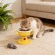 thumbnail image 1 of Cuenco de plástico con forma de trofeo para mascotas, con altura ajustable de 5 niveles, para el cuello y bebedero, apto para gatos y perros., 1 of 6