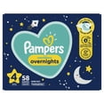 Pampers Swaddlers Overnights Diapers, Size 4, 58 Ct - Walmart.com