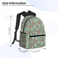 thumbnail image 2 of Yield Retro Hippie Groovy Mushroom Print Backpack for Women Men, Lightweight Casual Travel Daypack, Classic Basic College Backpack, Middle School Bag, 2 of 5