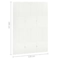 thumbnail image 4 of vidaXL Paravent 3 Panneaux Blanc 120x180 cm Acier, 4 of 4