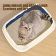 thumbnail image 4 of Semi Enclosed High Bar Litter Box With Splashs Proof Designs Provides Ample Space For Cats Includes Shovel For Kittens, 4 of 6