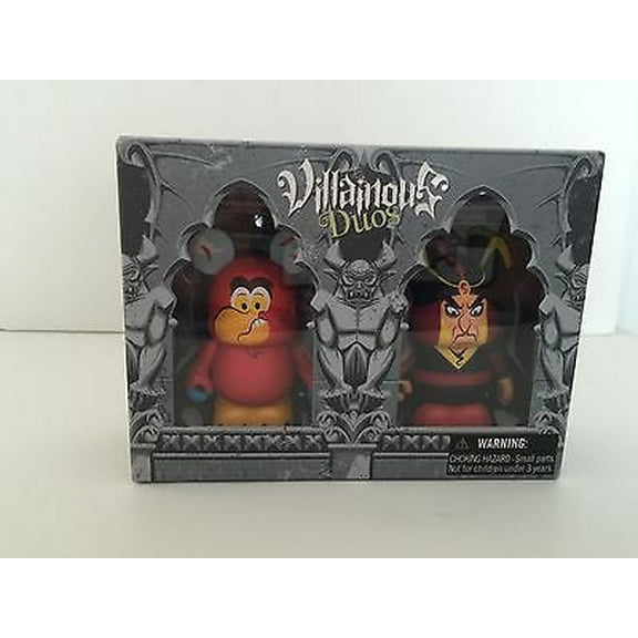 Disney Vinylmation Aladdin Villainous Duos Set Iago And Jafar Set 5 3" Retired