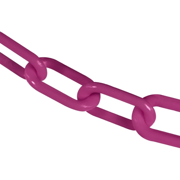 3 Inch x 100 Feet Magenta Plastic Safety Chain