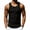 Black, variant on Antinious Men Solid Rib Elastic Sleeveless Breathable Outdoor Workout Basic Loose Tank Top