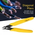 thumbnail image 3 of Alicates Para Cables Pinzas De Corte Lateral Diagonal Electrónicas De 5 Pulgadas, 3 of 7